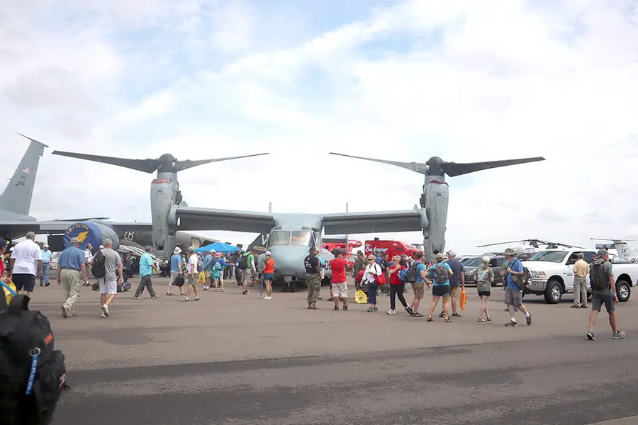 V-22 osprey on display at the Sun-n-Fun air show
