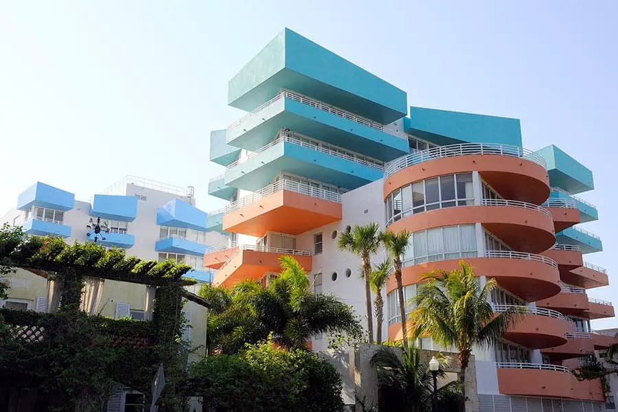 Beautiful Art Deco building in South Beach