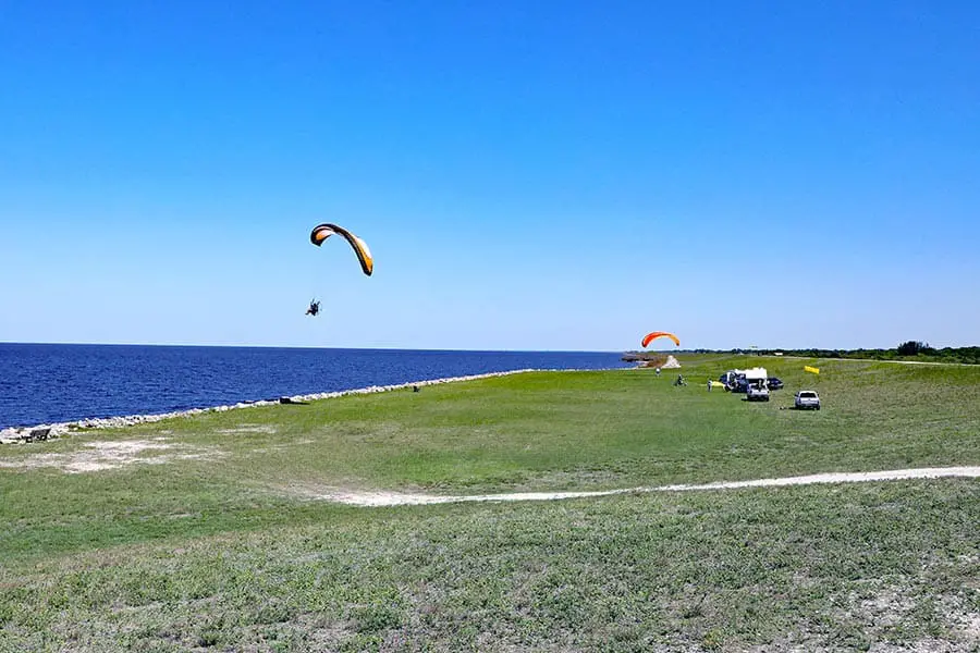 Paragliding at Lake Okeechobee, Florida