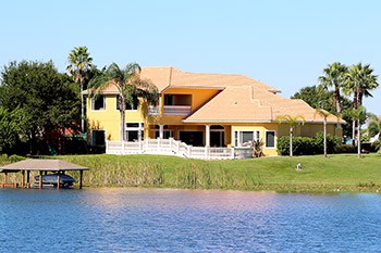 Lake front home