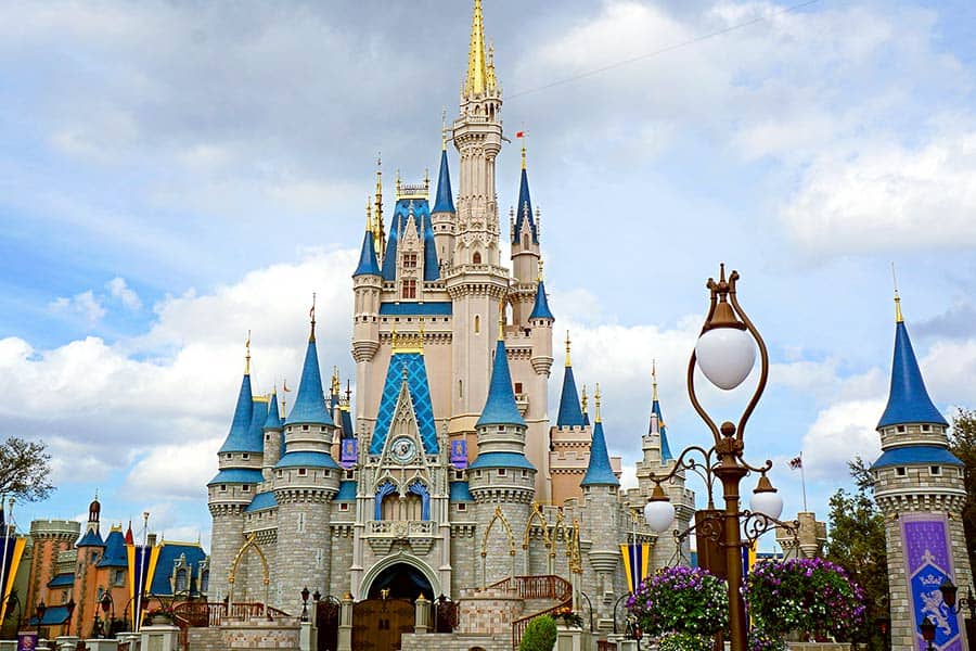 Disney World, home to Cinderella's fairy tale castle