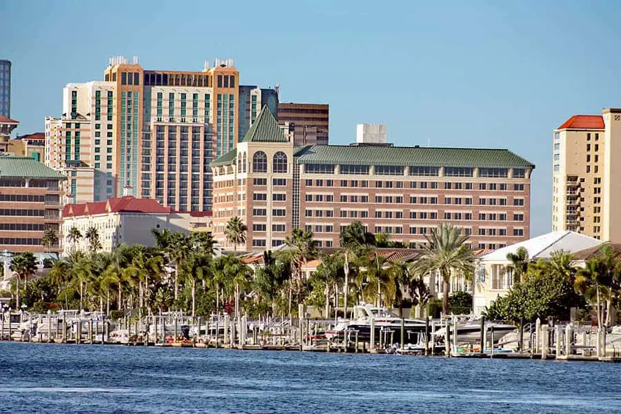 Apartment buildings on Tampa water front