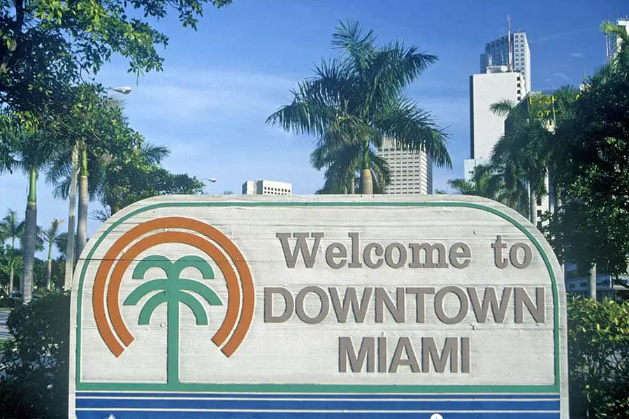 Welcome to downtown Miami, Florida